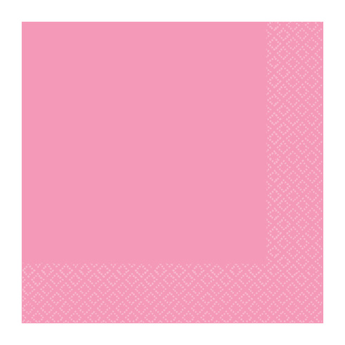 New Pink Lunch Napkins 2 PLY 40 Pack