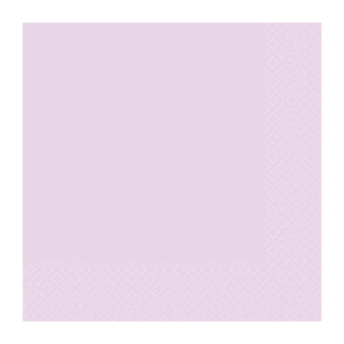 Dinner Napkins 2 PLY Pastel Lilac 40 Pack