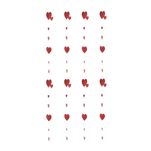 Hearts Hanging String Decorations 4 Pack