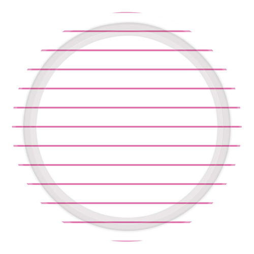 Stripes Paper Plates Round Bright Pink NPC 23cm 8 Pack
