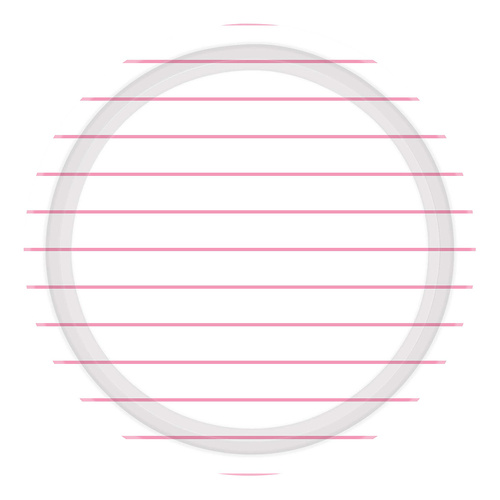 Stripes Paper Plates Round New Pink NPC 23cm 8 Pack