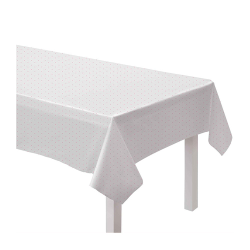 Dot Paper Tablecover New Pink 137cm x 274cm