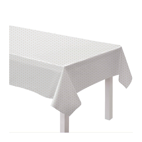 Dot Paper Tablecover Gold 137cm x 274cm