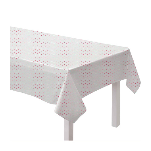 Dot Paper Tablecover Apple Red 137cm x 274cm