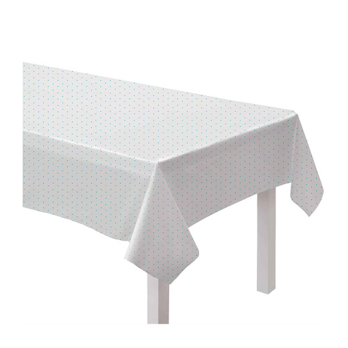 Dot Paper Tablecover Caribbean Blue 137cm x 274cm