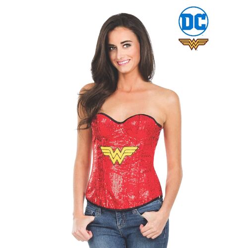 Wonder Woman Sequin Corset Adult