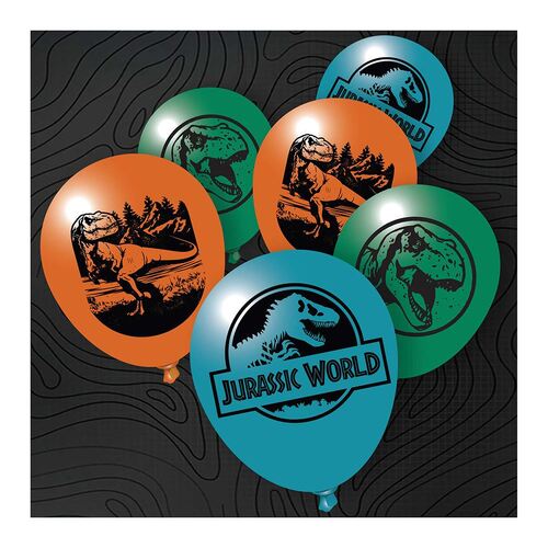 Jurassic Into The Wild Latex Balloons 30cm 5 pack