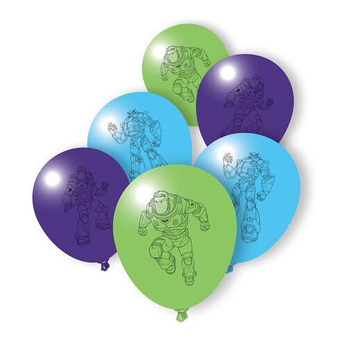 Buzz Lightyear Latex Balloons 30cm 6 Pack
