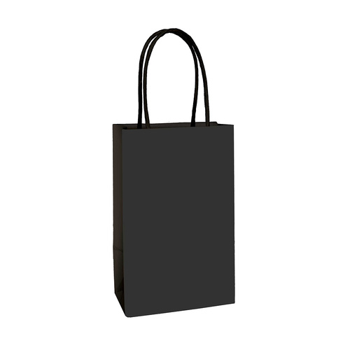 Paper Kraft Bag Jet Black 8 Pack