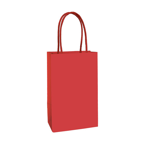 Paper Kraft Bag Apple Red 8 Pack