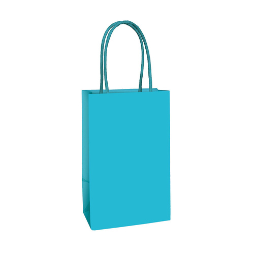 Paper Kraft Bag Caribbean Blue 8 Pack