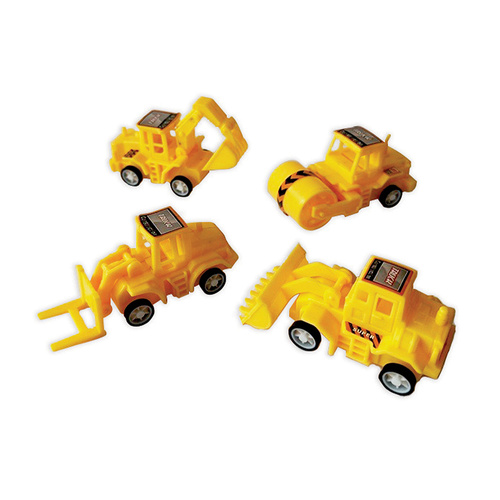 Construction Toy Truck Favors 4 Pack