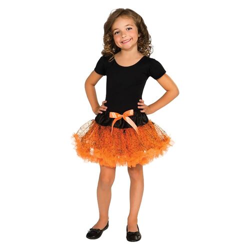 Orange Halloween Tutu Skirt Child