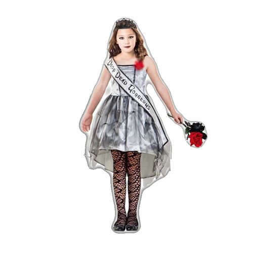 Costume Gothic Beauty Queen Girls 8-10 Years