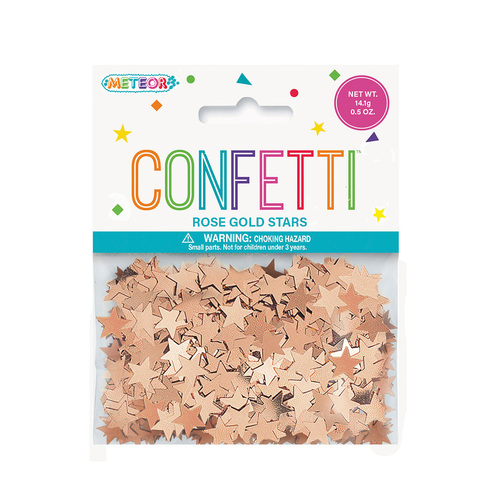 Rose Gold Stars Confetti 14.1g