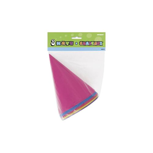 8 Party Hats - Multi