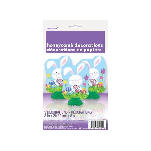 Easter Honeycomb Decorations 3 Pack