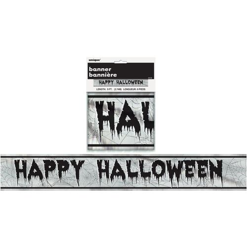 Happy Halloween Foil Banner