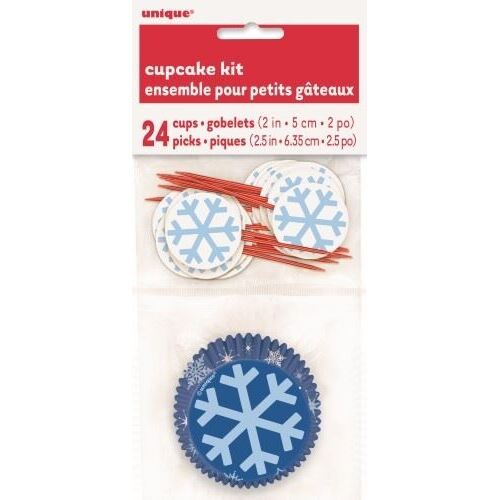 Snowflakes Cupcake Kit