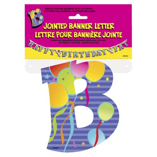 Jointed Banner Letter B