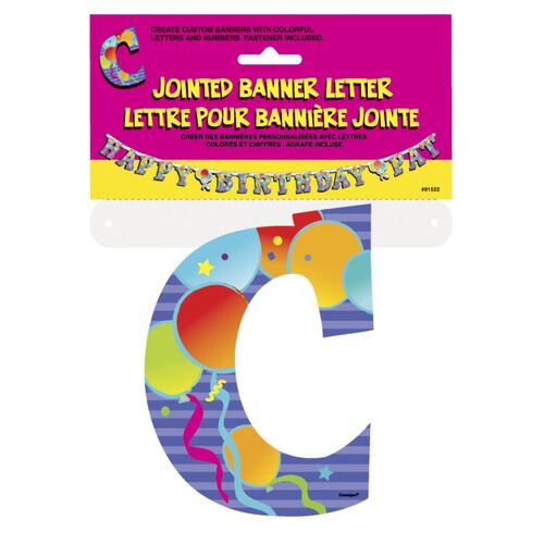 Jointed Banner Letter C