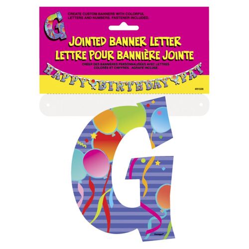 Jointed Banner Letter G