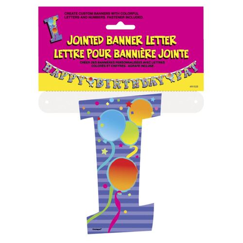 Jointed Banner Letter I