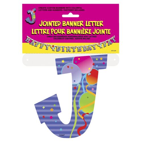 Jointed Banner Letter J