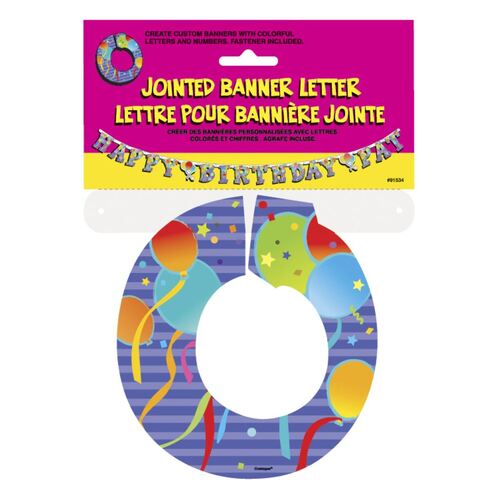 Jointed Banner Letter O