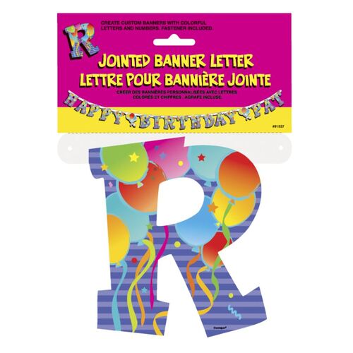 Jointed Banner Letter R
