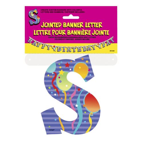 Jointed Banner Letter S