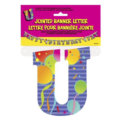 Jointed Banner Letter U