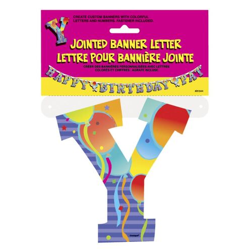 Jointed Banner Letter Y