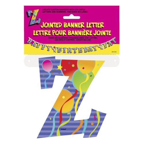 Jointed Banner Letter Z