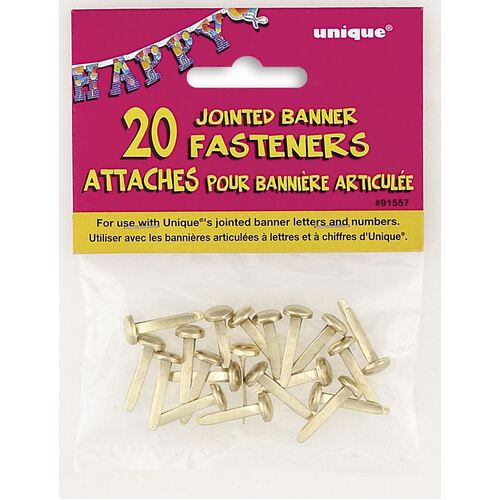 20 Brass Fasteners