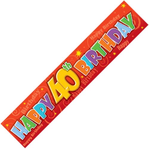 Giant Banner - 40th Birthday