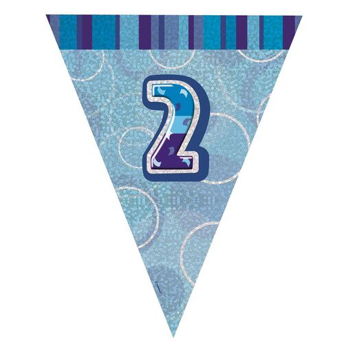 Glitz Blue Flag Banner - 2