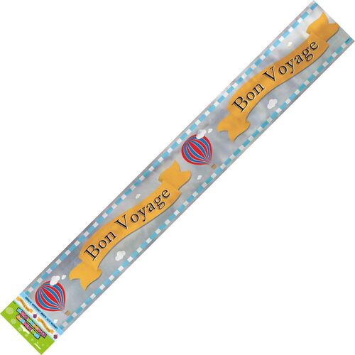 Bon Voyage Foil Banner 12ft