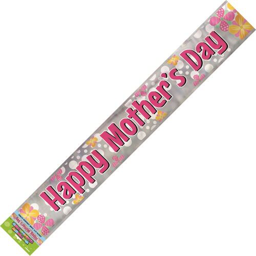 Happy Mother's Day Foil Banner 3.65m 