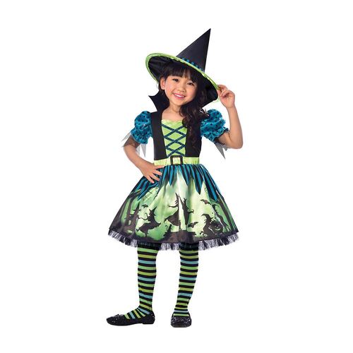 Costume Hocus Pocus Witch Girls 3-4 Years