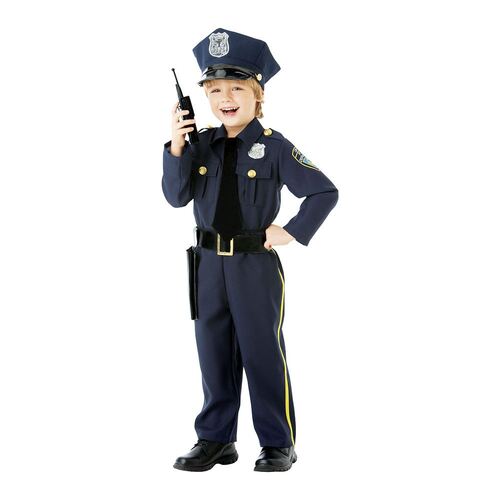 Costume Police Officer Boys 6-8 Years