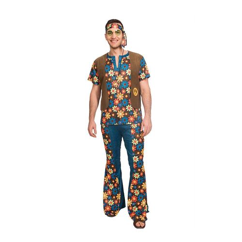 Costume Groovy Hippy Man Standard Size