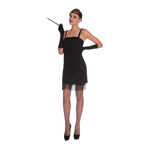 Costume Black Flapper Women's Size 16-18