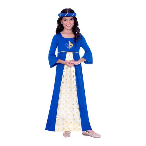 Costume Tudor Princess Blue Girls 8-10 Years