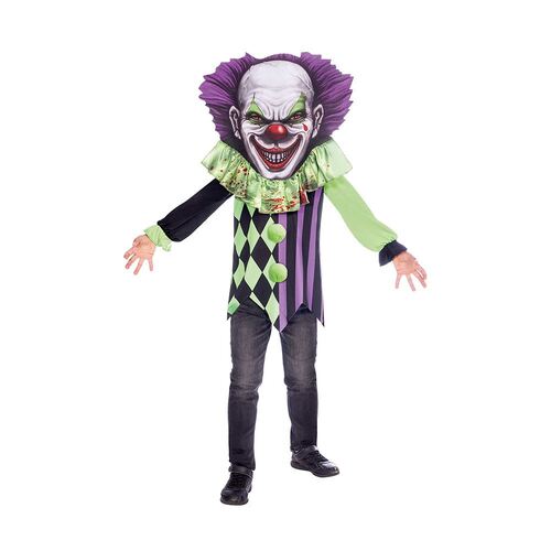 Costume Scary Clown Big Head 4-6 Years