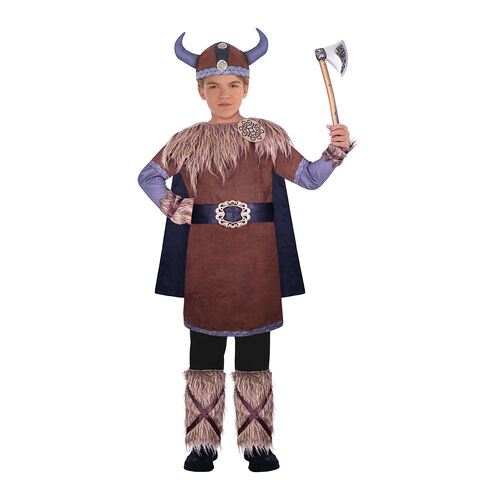 Costume Wild Viking Warrior 6-8 Years