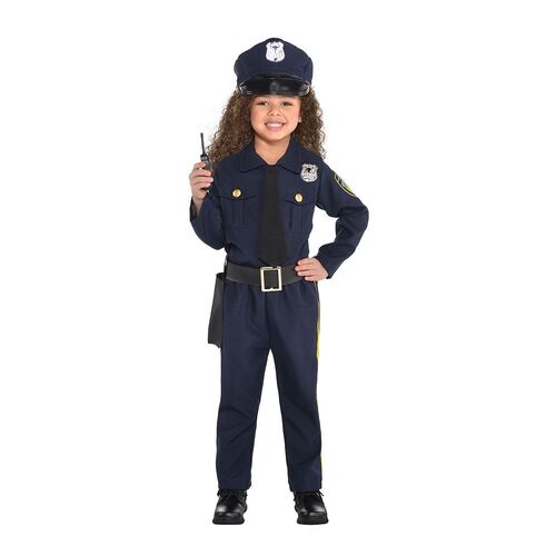 Costume Police Officer Girls 6-8 Years