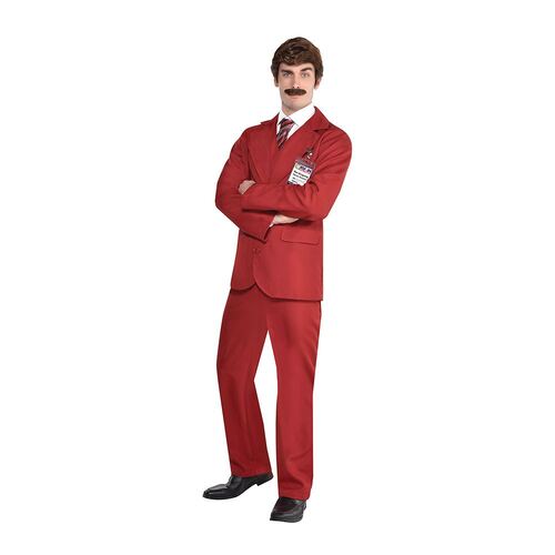 Costume Anchorman Ron Burgundy Men's Large