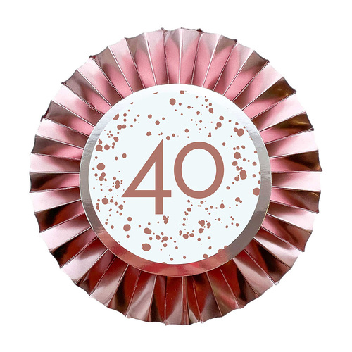 Rose Gold 40 Rosette