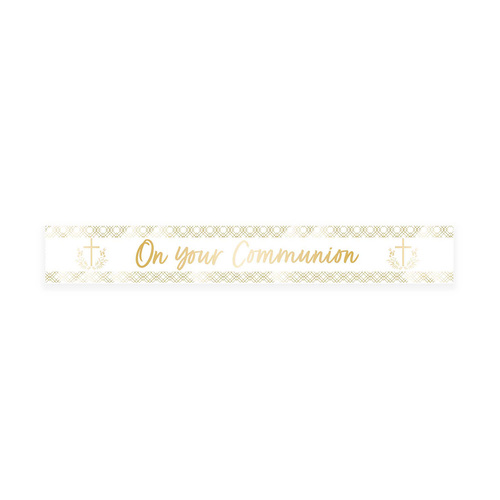 Botanical Celebration On your Communion Foil Banner